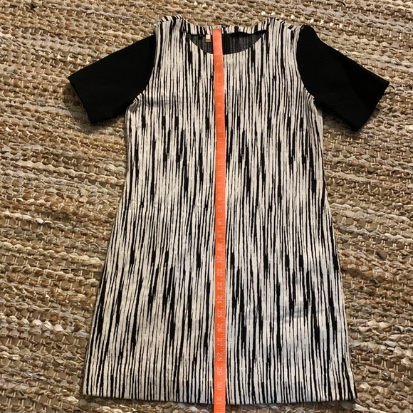 🖤🤍Anthropologie 4.Collective 4C Black and White Shift Dress - Picture 7 of 10